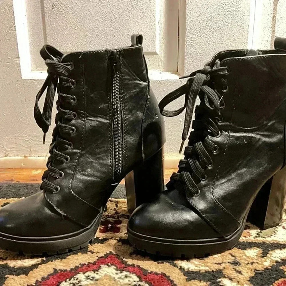 Black Combat Booties || Size 5.5 - Picture 8 of 8